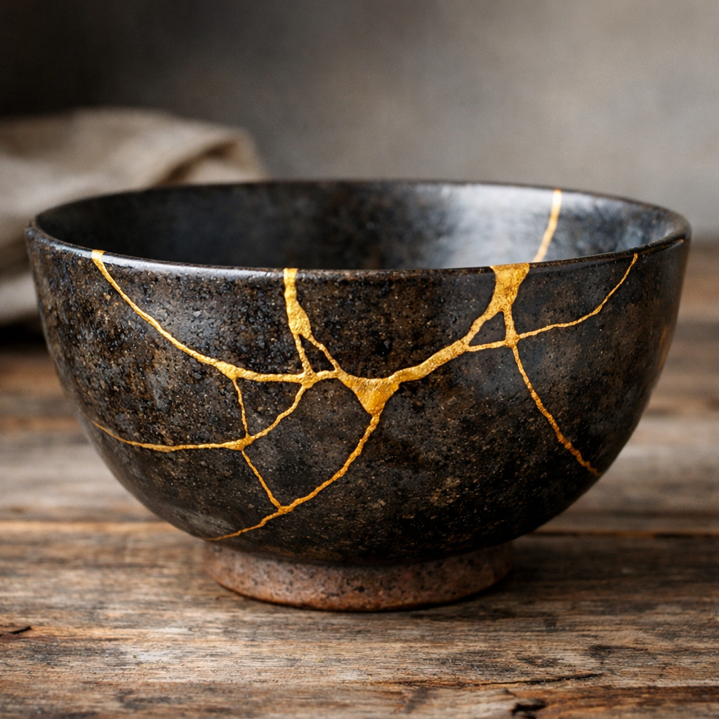 Illustration de Kintsugi (généré par Copilot)